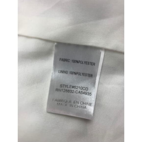 Pompomme‎ Girls 14Y White Black Trim Single Button Blazer - Picture 4 of 10